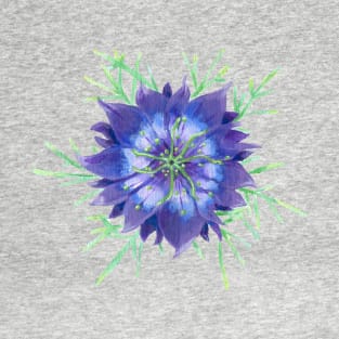 Purple Love-in-a-Mist T-Shirt